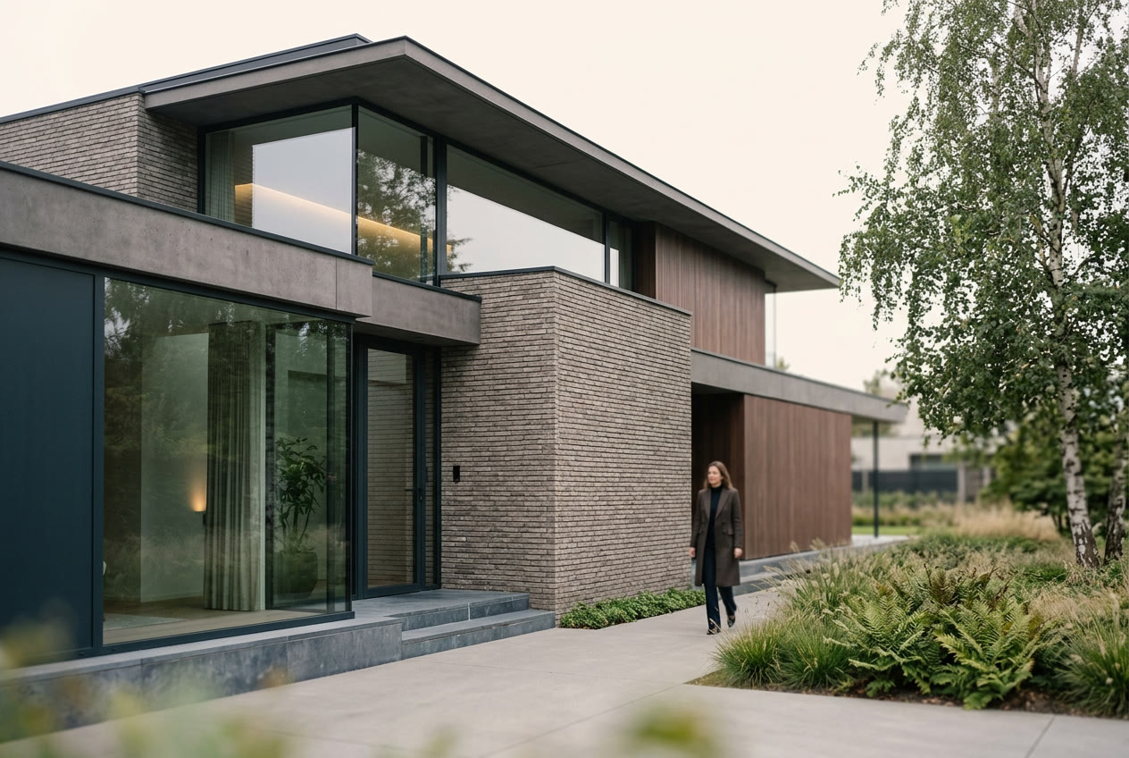 Architecture contemporaine d’un immeuble de bureaux